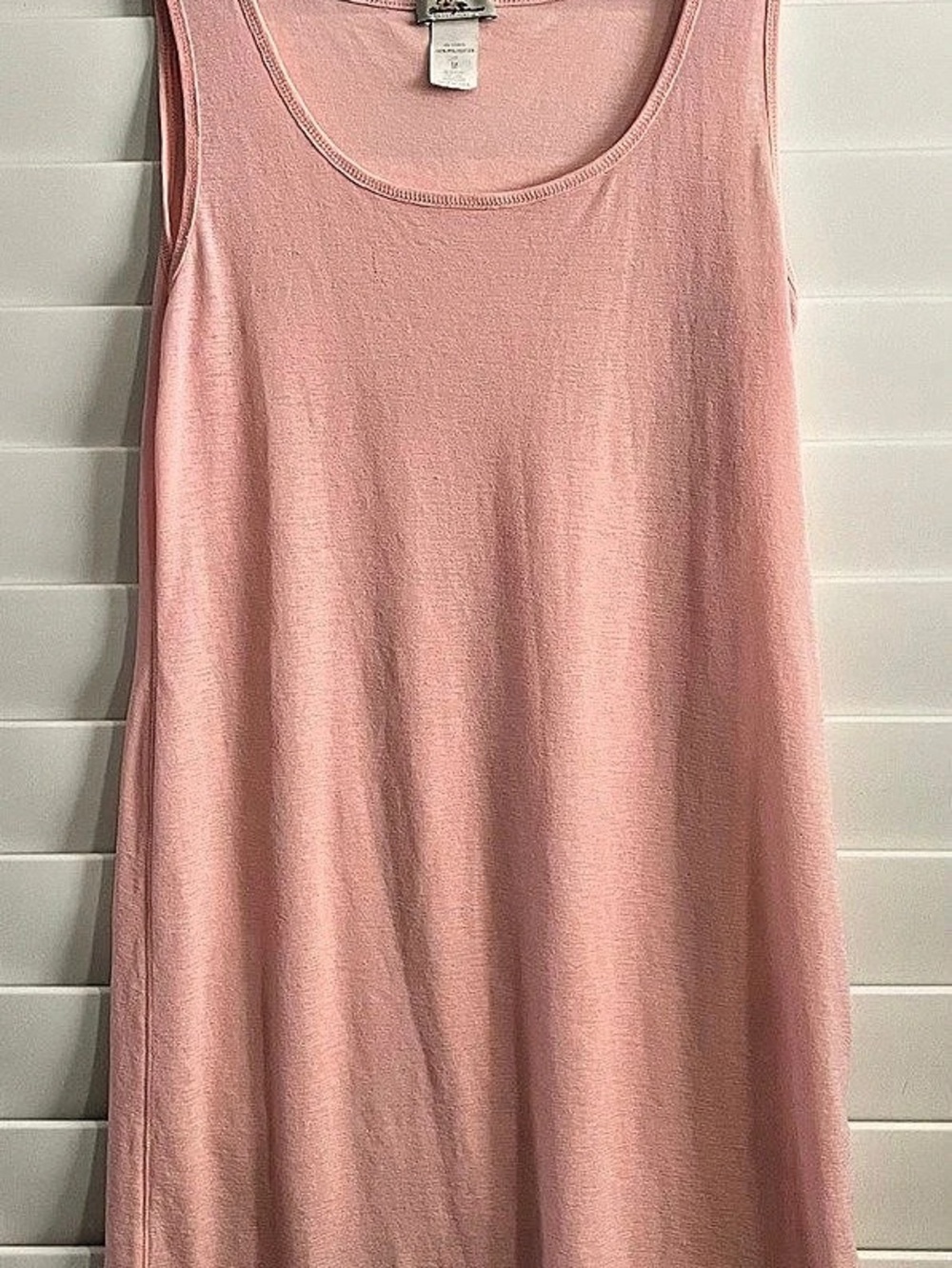 Tommy Bahama Pink Knit Tank Dress M Sleeveless Casual Resort Coverup USA Made